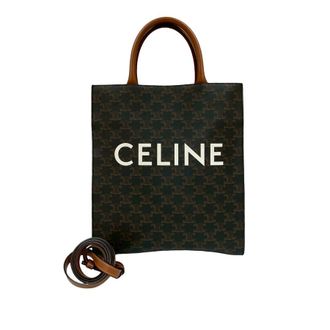 Celine Pre-owned Celine Small Triomphe Coated Canvas Vertical Cabas Tote Ladies S-LM-4261 S-AT-4221