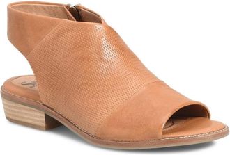 S&ouml;fft Natalia SF0041900 Sandals Brown Leather Slip-On JZZ1206