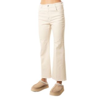 Max Mara Wide Trousers, female, Beige, Size: L Pantalone a trombetta