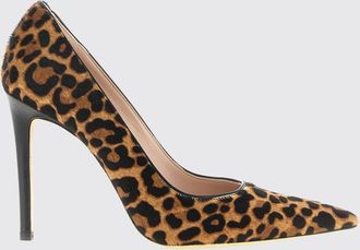 Stuart Weitzman D&eacute;collet&eacute; Power in cavallino stampa animalier con tacco alto