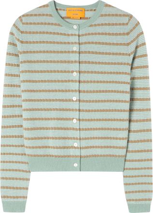 Guest In Residence Pebble Stripe Jane Button-Down Cardigan