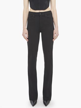 Mother High Waisted Runaway Jeans In Black