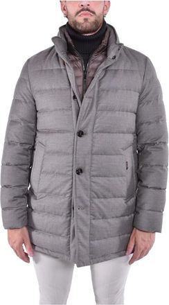Moorer Calegari Coat - Heren - Winterjassen - Grijs - L - Wol - Jassen