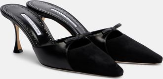 Manolo Blahnik Tapidpla leather mules
