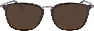 Ferragamo Salvatore Ferragamo Brown Square Mens Sunglasses SF910S 001 54