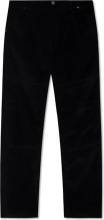 Moncler Ribfluwelen broek - Heren - Straight fit broeken - Zwart - S - Katoen - Broeken
