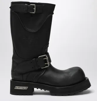 Balenciaga Venom boots in black calf leather