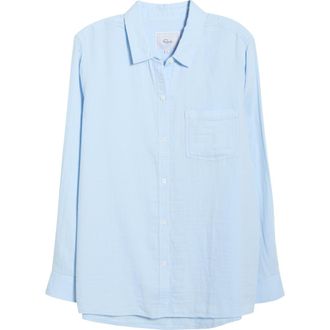Rails Freeman Cotton Button-Up Shirt in Bluebell at Nordstrom, Size Xx-Small