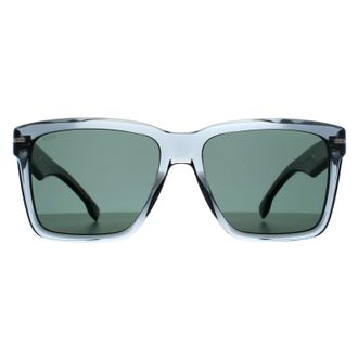 HUGO BOSS Rechthoek Heren Grijs Groen Spiegel BOSS 1745/S