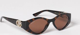 Gucci Occhiali da sole arrotondati in acetato con monogramma GG