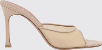 Amina Muaddi Mules Alexa Amina Muaddi in pelle e mesh