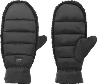 UGG Womens Aw Uggfluff Mitten Gloves for Cold Weather (Pack of 1), black, L/XL
