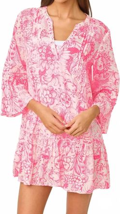 Lilly Pulitzer Livana Cover Up Dress In Cherry Blossom Pink Fleur De Lilly