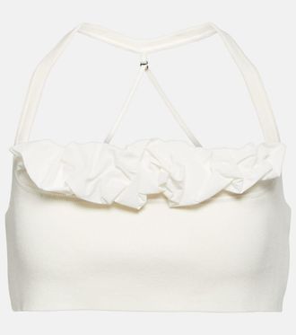 Jacquemus Top Le Bandeau Frivolli con ruches