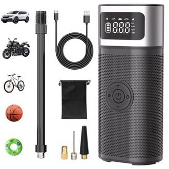 OEM Inflador De Neum&aacute;ticos Para Autom&oacute;vil, Bomba De Aire Electr&oacute;nica Port&aacute;til De 12 V, 5200 Mah/150 Psi, Compresor De Aire De Mano Con Pantalla Digital Y 