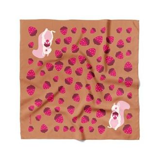 Centinelle Albino Squirrel Cotton Silk Bandana in Brown at Nordstrom