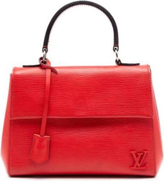 Louis Vuitton Pre-owned Cluny BB - Dames - Vintage Handtas - Rood - ONE Size - Leer - Vintage