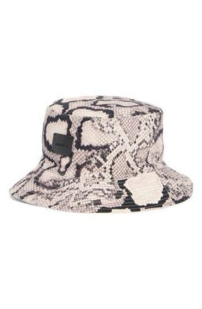 AllSaints Flow Bucket Hat in Taupe at Nordstrom Rack