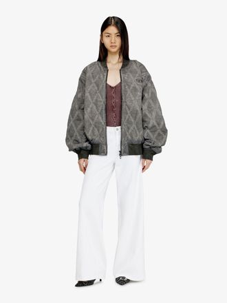 Diesel Cotton-Blend Flared Trousers - White