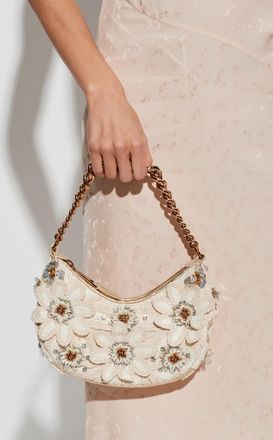 Kurt Geiger Small Cheksea Hobo Handbag, Womens, Cream