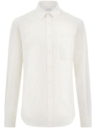 Ferragamo long sleeved cotton shirt - men - Cotton - 42 - White