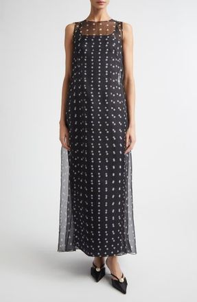 Emilia Wickstead Layered Polka Dot Silk Organza Dress at Nordstrom, Size 10 Us