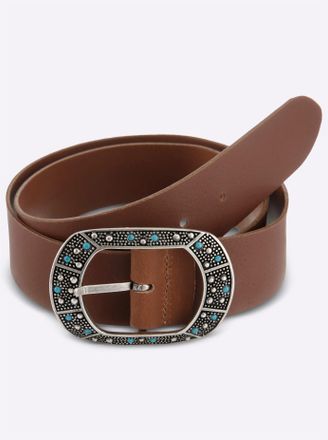 Heine Lederg&uuml;rtel HEINE, Damen, Gr. 11,5, cognac, G&uuml;rtel Lederg&uuml;rtel