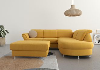 Sit&more Ecksofa »Apulia L-Form« wahlweise Bettfunktion, Bettkasten und Kopf- und Armteilverstellung