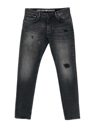 Emporio Armani Slim Denim Cotton Jeans