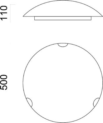 Lumicom Mirror Lampara De Techo L.90 Mono Color Mate