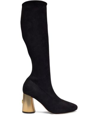 Casadei block-heel over-the knee boots - Nero