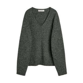 Our Legacy Truien & Vesten, Heren, Grijs, L, Wol, Link V-Neck