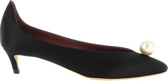 Magda Butrym Zijden satijnen pumps - Dames - Pumps - Zwart - 37 EU - Satijn - Schoenen
