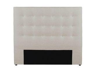 VENTE-UNIQUE.COM Cabecero tela beige 140x190 cm, 140x200 cm
