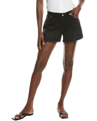 Paige Dylan Onyx Cloud Distressed Short