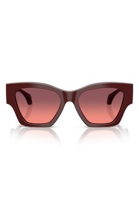 Versace 53mm Square Sunglasses in Burgundy /Pink Violet at Nordstrom