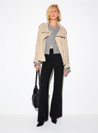 Icone Womens Ponte wide-leg pant