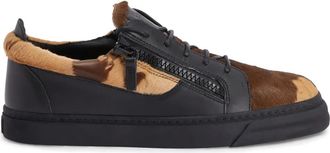 Giuseppe Zanotti Sneakers Frankie con doppia zip - Marrone