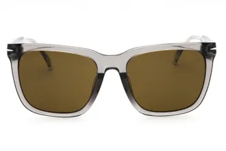 David Beckham DB1120FS Rectangular Acetate Sunglasses - Gray