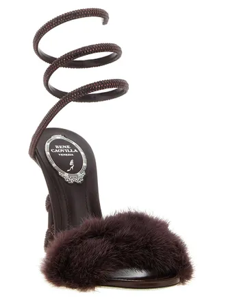 Rene Caovilla Cleo Sandal - Burgundy