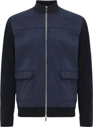 Gentiluomo Jacket Zip LS - Heren - Bomber jackets - Blauw - XL - Jassen
