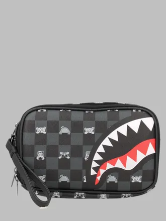 Sprayground Grey Peeking Character Check Toilettenartikel-Stein