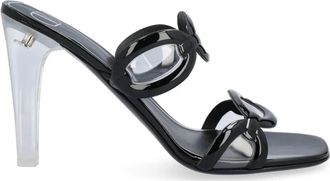 Valentino Garavani Chain Transparent-Heel Sandals