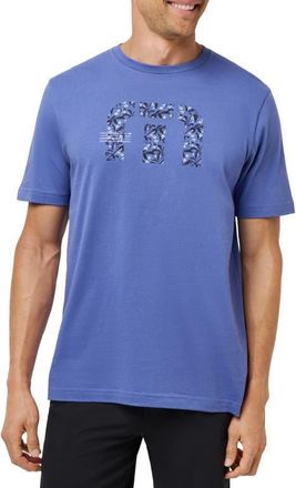 Travis Mathew No Looking Back Logo Graphic T-Shirt in Marlin at Nordstrom, Size Small