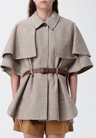 Max Mara Mantella in cotone tartan Max Mara