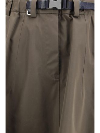Prada Womens Midi Skirt Camouflage Nylon Recycled Polyester