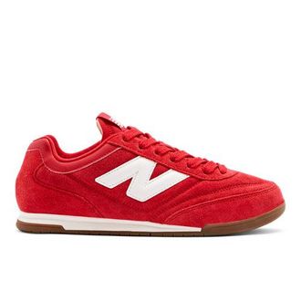 New Balance Unisex RC42 en Rojo/Blanco/Beige, Gamuza/Malla, Talla 37.5
