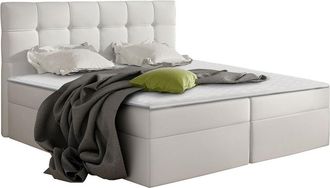 Mirjan24 Mobilier1 - Cama Continental Comfivo 195, Soft 017, Doble, Continental, 180x200, Cuero Ecol&oacute;gico, Somieres, 186x206x113cm
