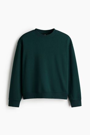 H&M Sweatshirt in Loose Fit - Gr&uuml;n