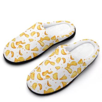 Generic Potato Chips Womens Slippers Warm House Slippers Indoor House Shoes with Anti-Skid Rubber Sole